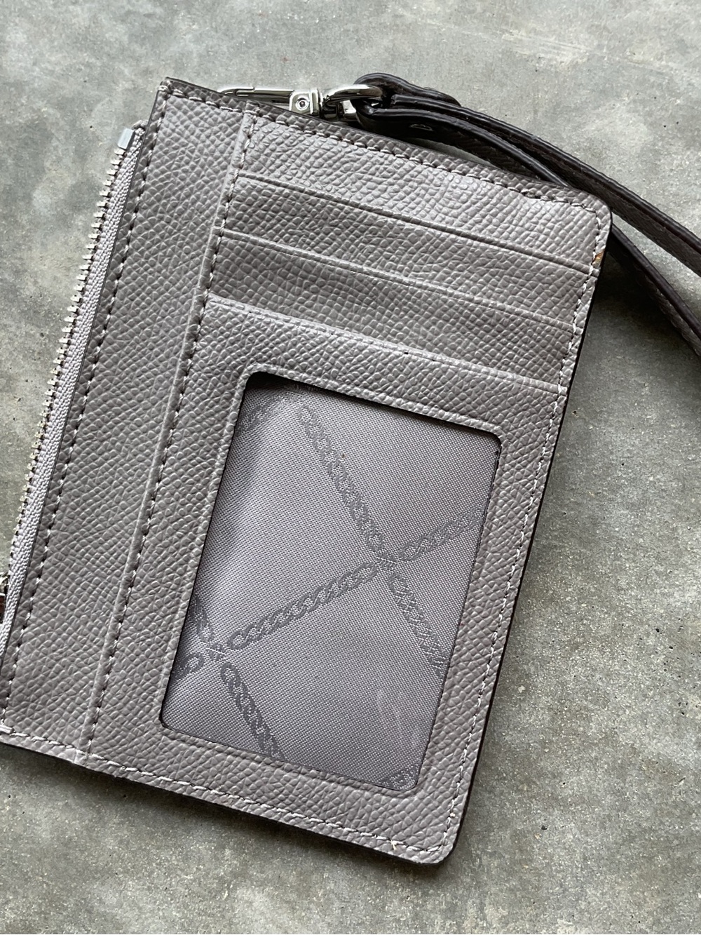 Michael Kors Gray with Silver Accents Wristlet Card Case - Picture 10 of 10